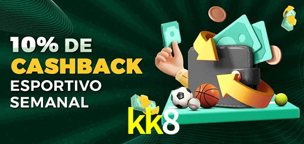 10% de bônus de cashback na kk8